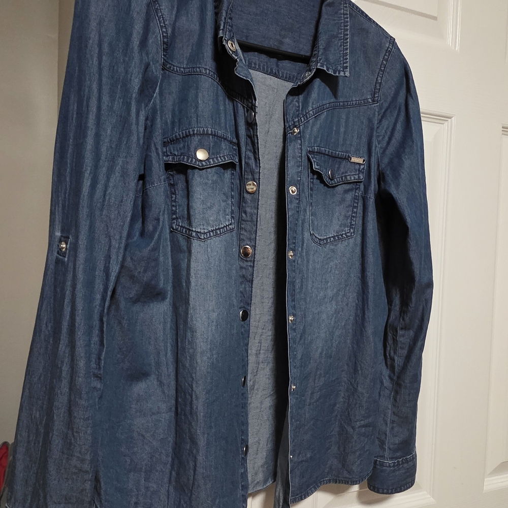 Guess Denim Button-Up Shirt